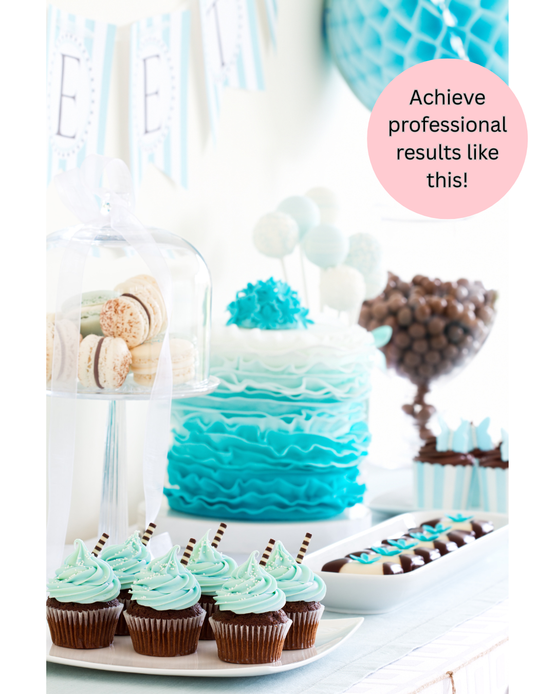 Sweet Kravings Plant-Based Frosting Recipe Bundle (Vanilla, Chocolate & Strawberry) | Shelf Stable For Cottage Bakers