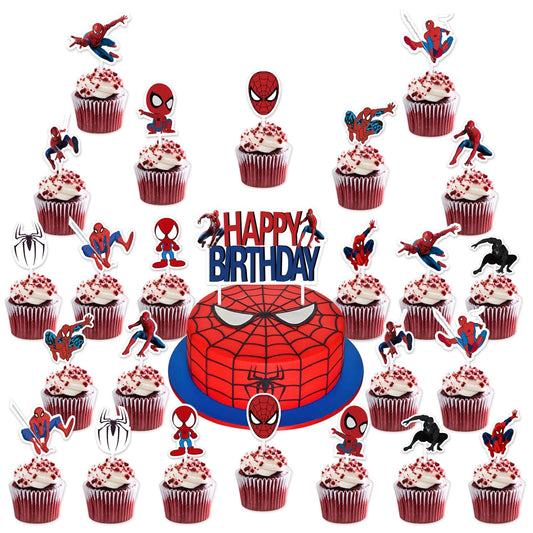 Spider-Man Theme Cupcakes