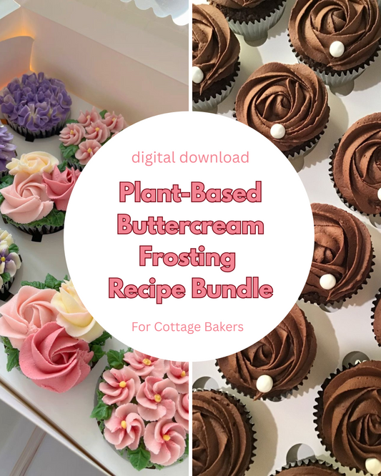 Sweet Kravings Plant-Based Frosting Recipe Bundle (Vanilla, Chocolate & Strawberry) | Shelf Stable For Cottage Bakers